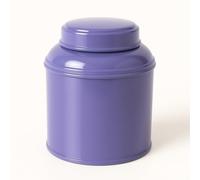 Kyosei Tea Boîte à thé lavande empilable 80-100 g - Fer blanc qualité alimentaire | Double couvercle hermétique | Fabriquée en France | Boîte ronde durable pour thé, infusion, épices