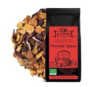 Kyosei Tea - Infusion Bio “Florida Spice” - Vrac 100 g - Pomme, Hibiscus & Gingembre - Saveur Orange & Cannelle - Sans OGM & Sans Gluten
