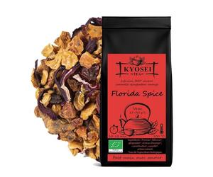 Kyosei Tea - Infusion Bio “Florida Spice” - Vrac 100 g - Pomme, Hibiscus & Gingembre - Saveur Orange & Cannelle - Sans OGM & Sans Gluten