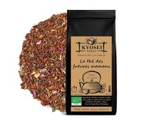 Kyosei Tea - Infusion Bio “Thé des Futures Mamans” - Vrac 100 g - Rooibos & Mélisse - Fleurs de Rose, Lavande & Bleuet - Sans OGM & Sans Gluten