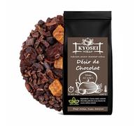 Kyosei Tea - Infusion Premium “Désir de Chocolat” - Vrac 200 g - Fève de Cacao, Raisin & Caramel - Saveur Chocolat & Crème - Sans OGM & Sans Gluten