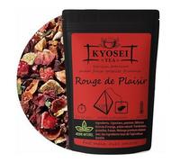 Kyosei Tea - Infusion “Rouge de Plaisir” - 15 Sachets Pyramide Biodégradables - Hibiscus, Pomme, Cynorhodon & Fruits Rouges - Sans OGM & Sans Gluten