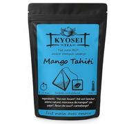 Kyosei Tea - Thé Noir Premium “Mango Tahiti” - 15 Sachets Pyramide Biodégradables - Thé Noir & Vert aux Fruits Exotiques - Mangue, Papaye & Orange - Sans OGM & Sans Gluten