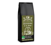 Kyosei Tea - Thé Vert Bio Premium "Genmaicha à la Rose" - Vrac 100g - Thé Vert Japonais aux Pétales de Rose & Spiruline - Infusion Délicate et Florale