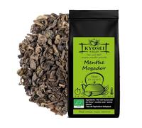 Kyosei Tea - Thé Vert Bio Premium "Menthe Mogador" - Vrac 100g - Thé Vert Gunpowder & Feuille de Menthe Verte - Infusion Rafraîchissante