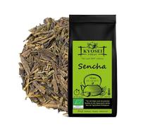 Kyosei Tea - Thé Vert Bio Premium “Sencha” - Vrac 100 g - Thé Vert de Chine aux Grandes Feuilles - Tasse Jaune Dorée, Légère & Délicate - Sans OGM & Sans Gluten