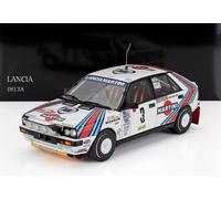 KYOSHO 1/18 LANCIA DELTA HF MARTINI RALLY MONTECARLO 1988 SABY MODÈLE STATIQUE