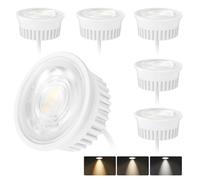 KYOTECH Lot de 6 module LED 4.9W ø50x23mm 3CCT Blanc chaud Blanc naturel Blanc froid Dimmable 38°Remplace Lampe GU10 MR16 pour luminaires encastrés Spots de plafond Spots encastrés Plafonniers