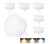 KYOTECH Lot de 6 module LED Ultra Plat 4.9W ø50x23mm 3CCT Blanc chaud Blanc naturel Blanc froid Dimmable Remplace Lampe GU10 MR16 pour luminaires encastrés Spots de plafond Spots encastrés Plafonniers