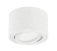 KYOTECH Spot LED en Saillie Orientable Ø80x50mm Plafonnier Luminaire Apparent incluse 5W Remplaçable LED Module 3000K Blanc Chaud 400LM Plafonnier Spot LED Downlight blanc