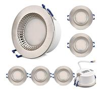 KYOTECH Spot LED Encastrable Salle de Bain IP65 Blanc Neutre 4500K Extra plat 6W 500LM étanchéité IP65 exterieur led encastrable Eclairage led encastrer salle de bain Couloir lot de 6