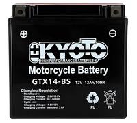 Batterie Moto KYOTO Ytx14-bs - Ss Entr. Aci L 150mm W 87mm H 147mm 12v 12ah Acide 0,69l