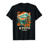 Kyoto Japan Mont Fuji Pagode Vintage Voyage T-Shirt