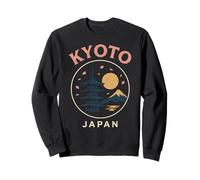 Kyoto Japon Retro Pagode Temple Sakura Voyage Japonais Sweatshirt