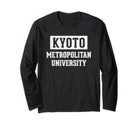 Kyoto Metropolitan University Japon Style Université Vintage Manche Longue