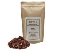 Kyphi Mélange d'encens égyptien antique préparé à la main, 100 g, parfum d'ambiance doux et raffiné, avec du miel et des pétales de rose