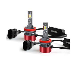 KYPSZQPSH 3000K H4 Phare De Voiture H7 LAMPE À LED Vert Citron H7 H4 LED Auto H11 H8 H1 HB3 HB4 H4 LED Ampoule 80W Phare De Moto 12V (Size : H11)