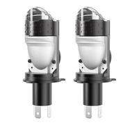 KYPSZQPSH Ampoules de phares de voiture LED avec lentille H4, projecteur Dualvision, 600 000lm, 800W, CANBUS Turbo, ampoule automatique H4, lampe antibrouillard à haute et faible luminosité, 12V 24V (