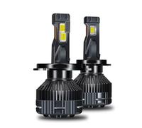 KYPSZQPSH Canbus H4 H7 40000LM 100W LED H1 H8 H9 H11 9005 HB3 9006 HB4 9012, Phare de Voiture, Phare antibrouillard 6000K 12V CSP, 2 pièces (Color : 6000K Cold White, Size : H8 H9 H11)
