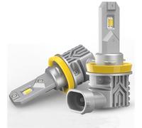 KYPSZQPSH Feu antibrouillard double couleur blanc jaune H8 H11 LED 9006 HB4 9145 H10 CANBUS DRL, lampe de conduite 12000LM, 2 pièces (Color : 6500K White, Size : 9005/HB3)