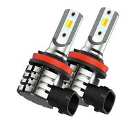 KYPSZQPSH Feu antibrouillard LED H8 H11, double couleur, Switchback 3000K, jaune doré 6000K blanc, puce CSP H9 H16JP, ampoule for voiture, 2 pièces