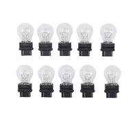 KYPSZQPSH Lot de 10 ampoules LED for feux de stop et feux arrière de voiture 3157, lampes transparentes et ambrées, remplacement de feux automatiques(A)