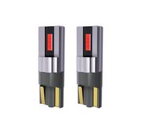 KYPSZQPSH Lot de 2 ampoules LED T10 W5W haute puissance for rétroviseur intérieur de voiture, Canbus 1860 CSP, indicateur de dégagement, lampe de signalisation(RED_T10)