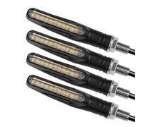 KYPSZQPSH Lot de 2 ou 4 clignotants, feux de stop et de circulation diurnes for moto(4PCS)