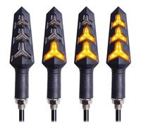 KYPSZQPSH Lot de 4 clignotants de moto 12 V 12 LED