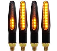 KYPSZQPSH Lot de 4 clignotants LED for moto E24, clignotants, clignotants, feux de stop arrière pliables