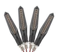 KYPSZQPSH Lot de 4 ou 2 clignotants arrière à LED for moto, 12 V, flèche, feu clignotant ambre(4PCS)