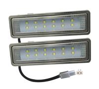 KYPSZQPSH Panneau lumineux rectangulaire for hotte de cuisine, 2 pièces, 1.5W, 120mm, 12V DC, ampoule de Ventilation, lampe filtrante de cuisine, équivalent halogène 20W (Color : White 6000K, Size :