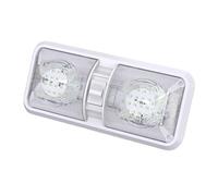 KYPSZQPSH Plafonnier double 12-24 V RV 48 LED for voiture, éclairage d'intérieur haute luminosité(A)