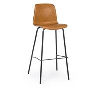 Kyra Pu Cuoio Vintage Bar Stool