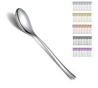 Kyraton Cuillères à soupe 12pcs, 20.3cm Cuillères à dîner en acier inoxydable ensemble pour la maison, restaurant et hôtel, Lavable au lave-vaisselle