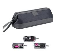 Kyrio Sac de rangement universel à fermeture éclair compatible avec sèche-cheveux Dyson Supersonic, accessoires de coiffeur Dyson Airwrap, étui de voyage portable pour cosmétiques (gris foncé)