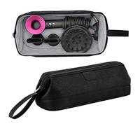 Kyrio Sac de rangement universel à fermeture éclair compatible avec sèche-cheveux Dyson Supersonic, accessoires Dyson Airwrap Styler, étui de voyage portable pour cosmétiques (noir)