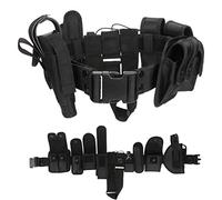 Kyrio Système d'équipement modulaire Ceinture Tactique avec Pochettes Ceinture de Service Tactique avec étui pour Composants pour la Chasse de sécurité des Forces de l'ordre