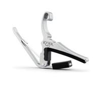 Kyser Capodastre Quick-Change pour guitares acoustiques à 6 cordes, Argent, KG6S