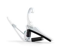 Kyser Capodastre Quick-Change pour guitares acoustiques à 6 cordes, Blanc, KG6W