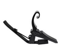Capodastre Kyser Basse Tension Quick-Change pour guitares à 6 cordes, Noir Mat, KG6LTA