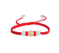 Kysin Chiys Bracelet à corde rouge serpent réglable pour le Nouvel An 2025 - 12 chevaux du zodiaque - Animal chinois porte-bonheur Feng Shui - Bracelet en corde rouge - Bijoux cadeaux pour femmes et