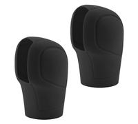KYSUN 2 Pièces Couvercle de Pommeau de Vitesse en Silicone, Couvercle Universel Pommeau Levier Vitesse, Housse de Protection pour Pommeau de Levier de Vitesse, pour Voiture Décoration, Noir