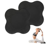 KYSUN 2 Pièces Genouillère de Yoga Coussin De Genou Pad Genouillère, Tapis de Yoga Genouillères Léger, Antidérapantes Pilates Accessoires pour Protéger les Genoux, les Poignets et les Coudes (Noir)
