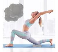 KYSUN 2 Pièces Genouillère de Yoga Coussin De Genou Pad Genouillère, Tapis de Yoga Genouillères Léger, Antidérapantes Pilates Accessoires pour Protéger les Genoux, les Poignets et les Coudes (Gris)