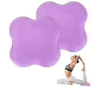KYSUN 2 Pièces Genouillère de Yoga Coussin De Genou Pad Genouillère, Tapis de Yoga Genouillères Léger, Antidérapantes Pilates Accessoires pour Protéger les Genoux, les Poignets et les Coudes (Violet)