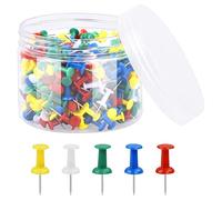 KYSUN 400Pcs Multicolore Punaises Décoratives, Punaises Décoratif, Épingles Murales, Carte des Punaises, Punaises de Carte pour Mur, Cartes, Photos, Tableau d'affichage ou Tableaux en Liège