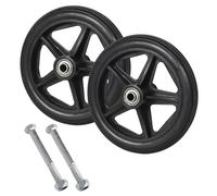 KYSUN Fauteuil Roulant - Lot de 2 Roues Avant de Rechange Solides 15CM