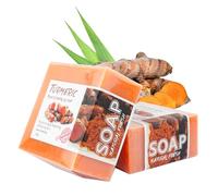 KYSUN Savon Le Naturel, Savon de Douche Végétalien, Naturel Éclaircissant Pour La Peau, Barre de Savons Au Curcuma, Natural Savons Curcuma pour Le Corps et Le Visage, Fait à La Main, 2 Barres