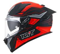 KYT Casque moto R2R Led Matt Black / Red S